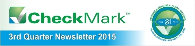 3rd Quarter NewsLetter -CheckMark Inc